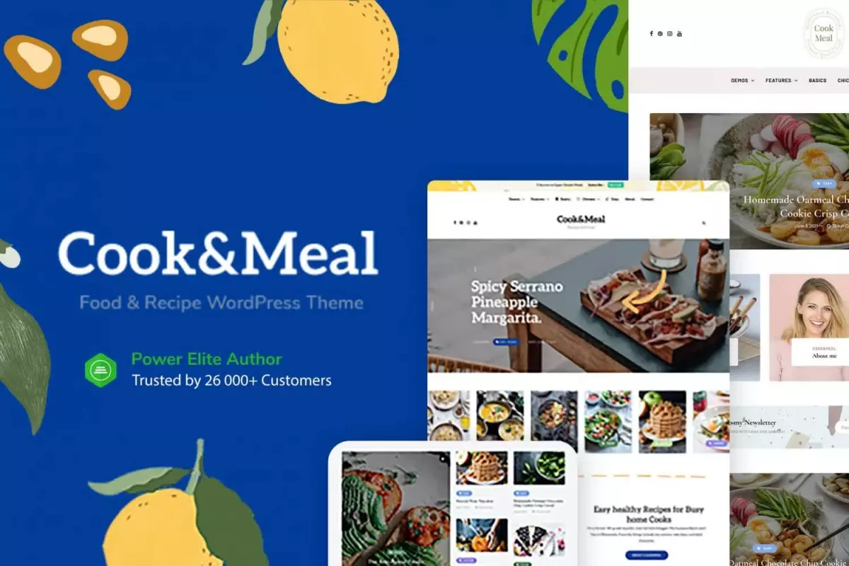 Cook&Meal - Food Blog & Recipe WordPress Theme