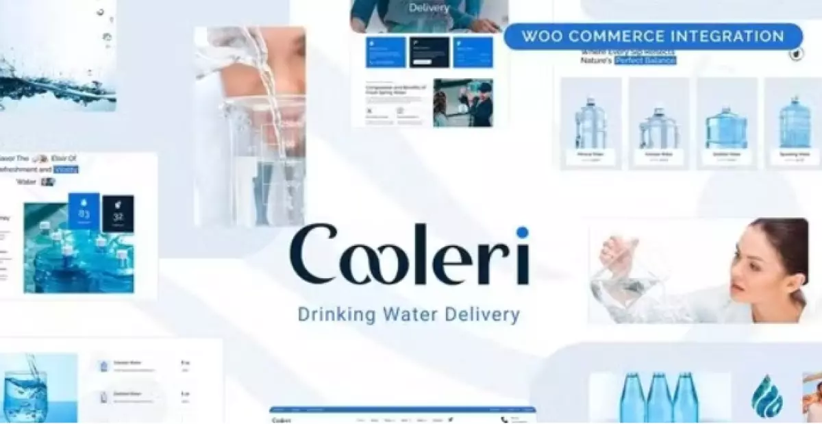 Cooleri - Drinking Water Delivery Elementor Pro Template Kit