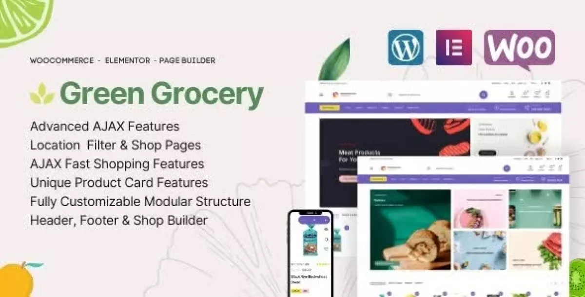 [WISH] Green Grocery - Grocery Store & Organic Food Shop WordPress