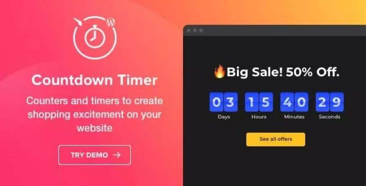 Countdown Timer - WordPress Countdown Timer plugin 1.3.0