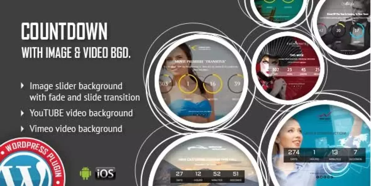 CountDown With Image or Video Background - Responsive WordPress Plugin 1.5