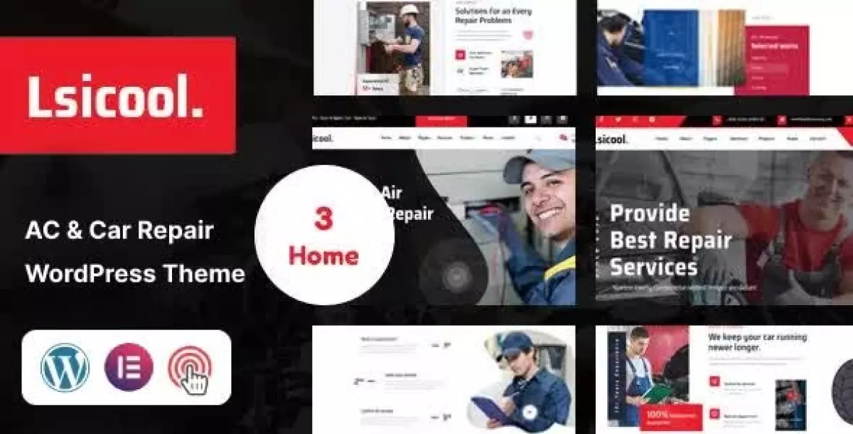 Lsicool - AC & Car Repair WordPress Theme