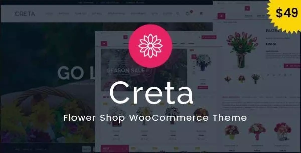 Creta - Flower Shop WooCommerce WordPress Theme