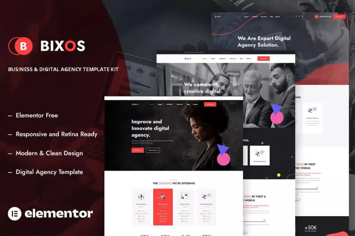 Bixos - Business &amp; Digital Agency Template