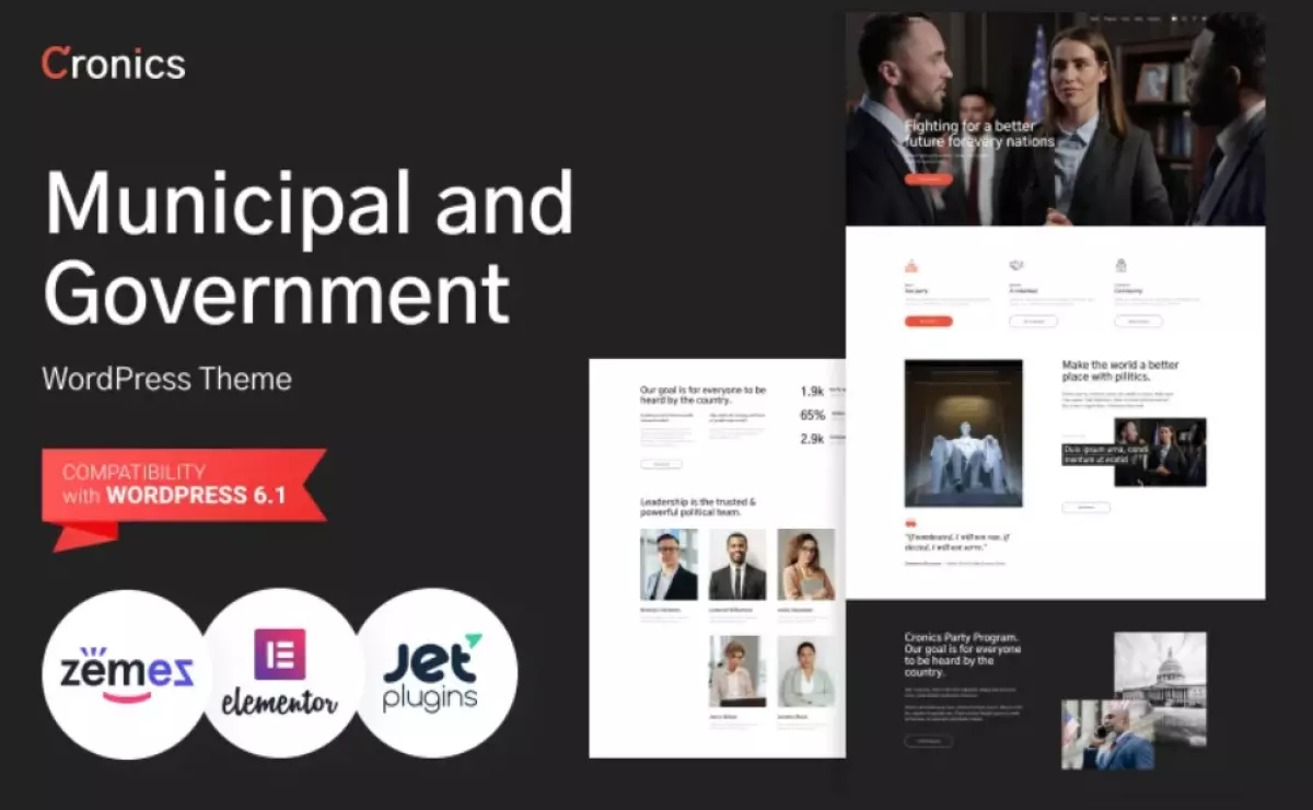 Cronics - Municipal and Government WordPress Theme