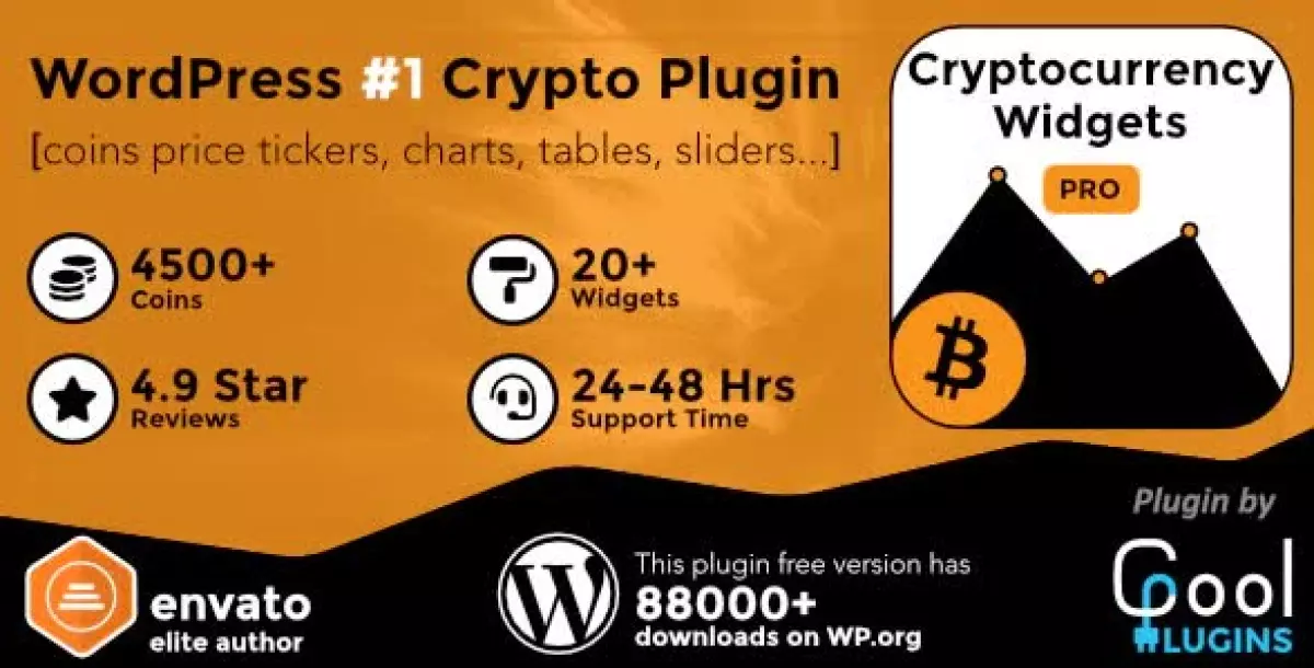 Cryptocurrency Widgets Pro - WordPress Crypto Plugin 3.5