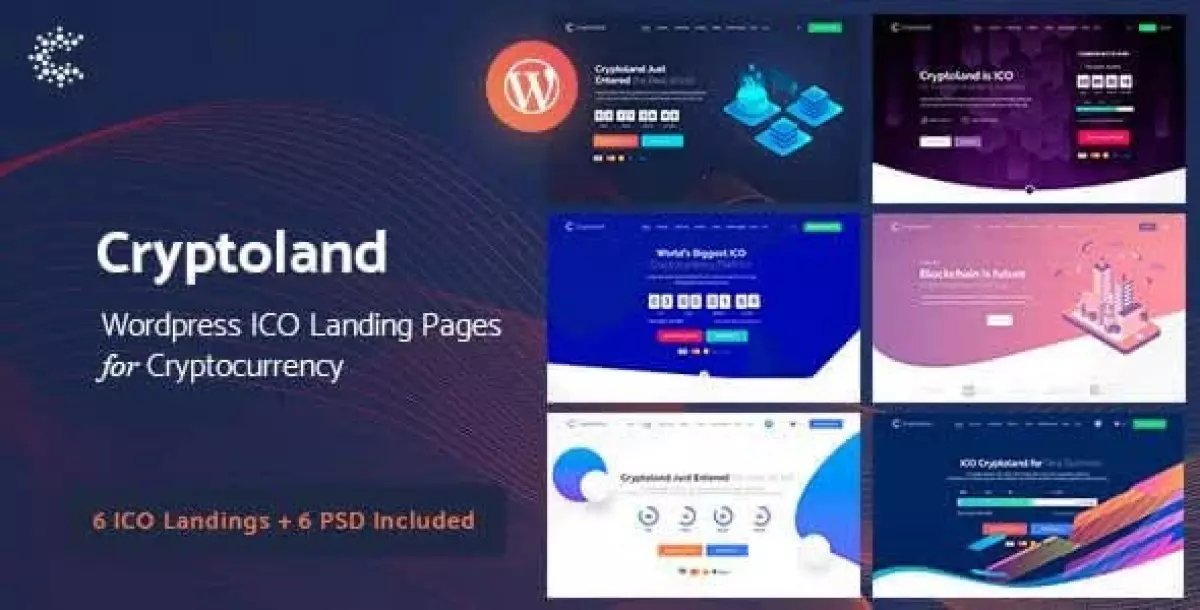 Crypto-land - Crypto Currency Landing Page WordPress Theme 2.2.3