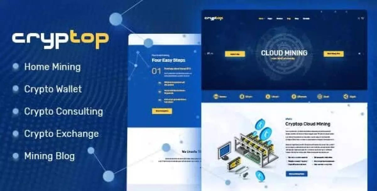 CrypTop - ICO Landing and CryptoCurrency WordPress Theme 1.0.2