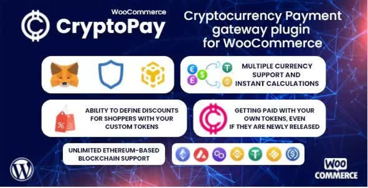 CryptoPay WooCommerce - Cryptocurrency payment gateway plugin 2.4.5