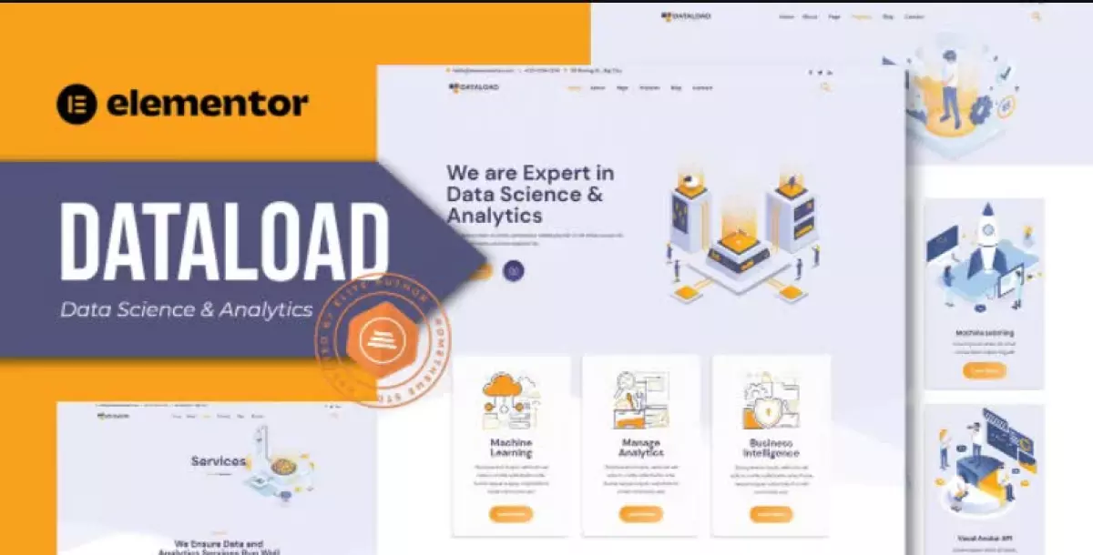 Dataload - Data Science & Analytics Elementor Template