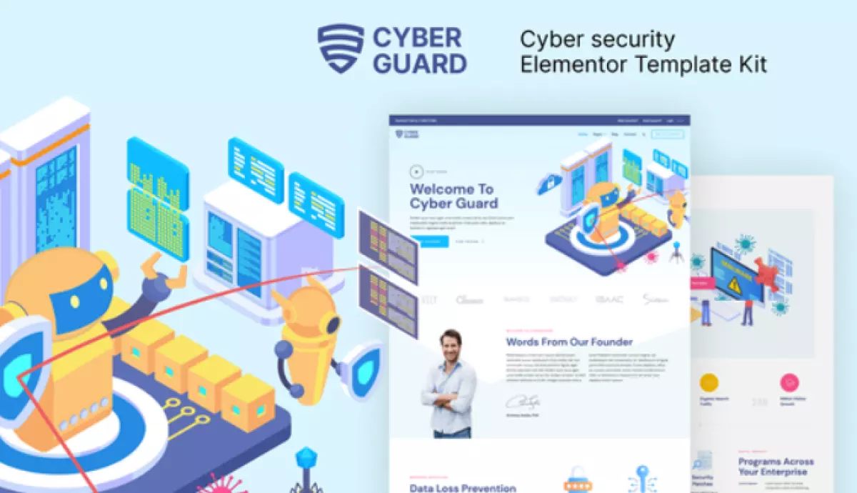 Cyberguard – Cyber Security Elementor Template Kit