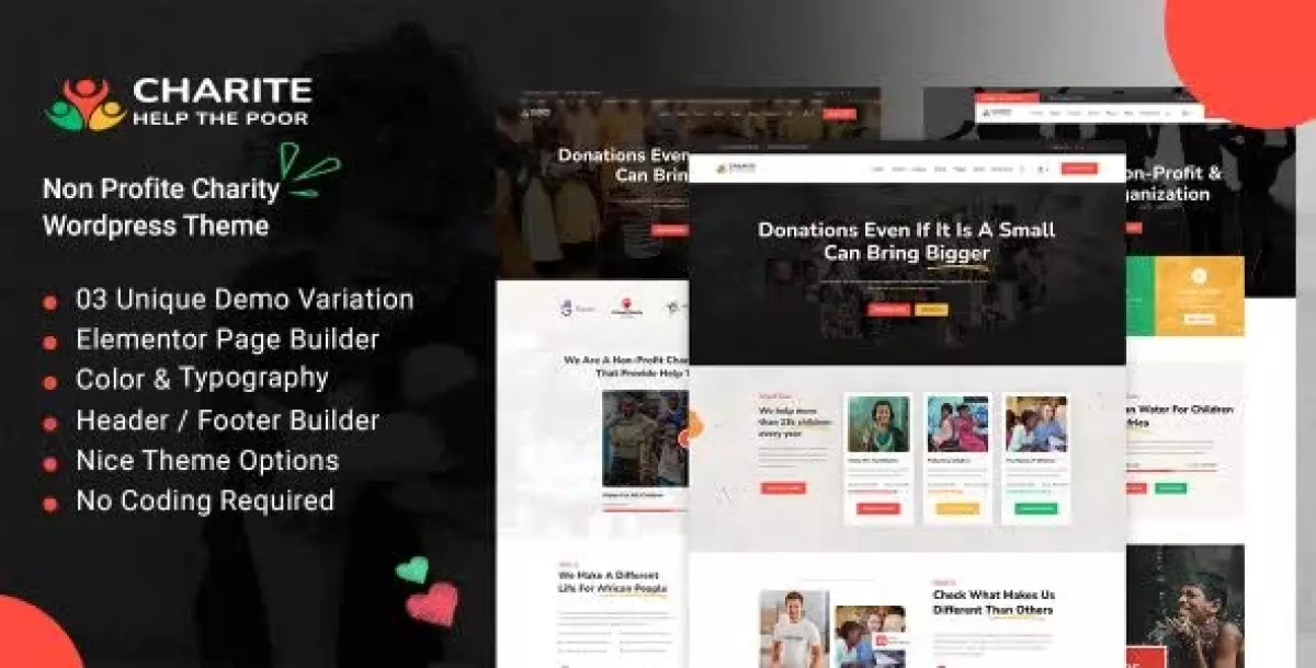 [WISH] Charite - Nonprofit Charity &amp; Donation WordPress