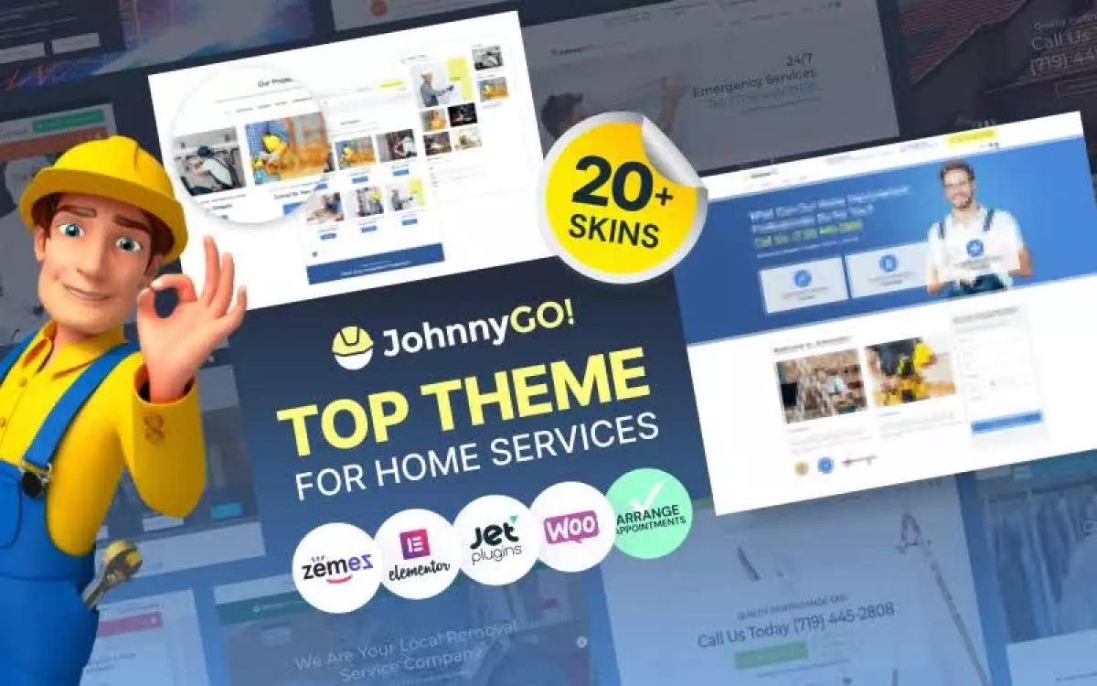 JohnnyGo - Multipurpose Home Services WordPress Theme