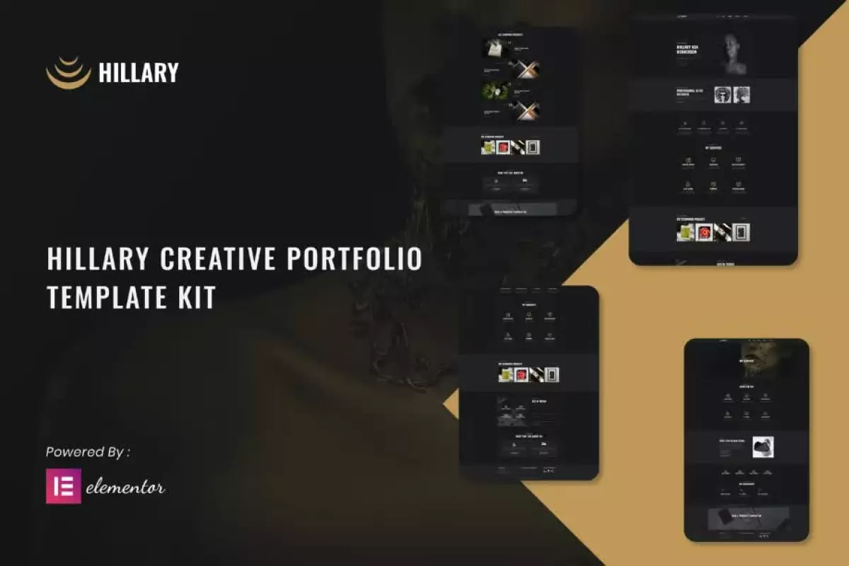 Hillary - Creative Portfolio Elementor Template