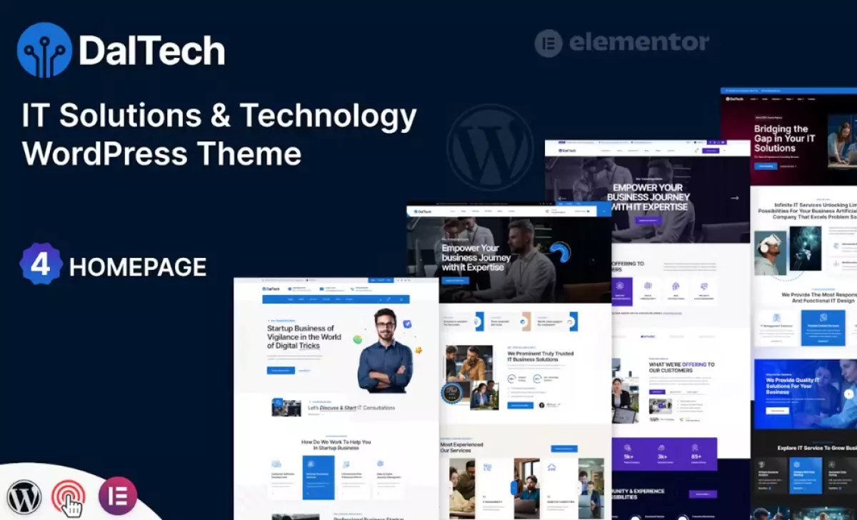 Daltech - IT Solutions &amp; Technology WordPress Theme