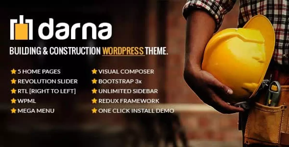 Darna – Building & Construction WordPress Theme 1.3.4