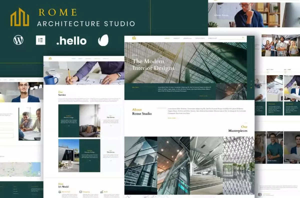 Rome - Modern Interior Elementor Template