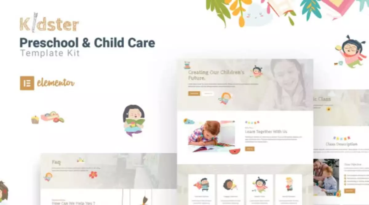 Kidster - Preschool & Childcare Elementor Template