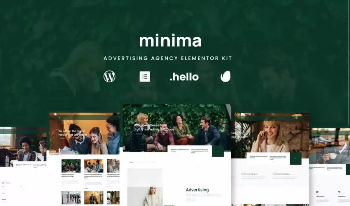 Minima - Advertising & Business Agency Elementor Template