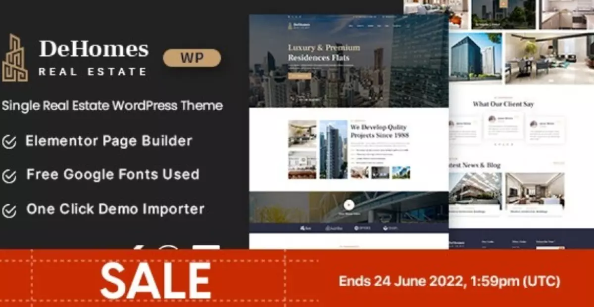 Dehomes - Single Real Estate WordPress Theme