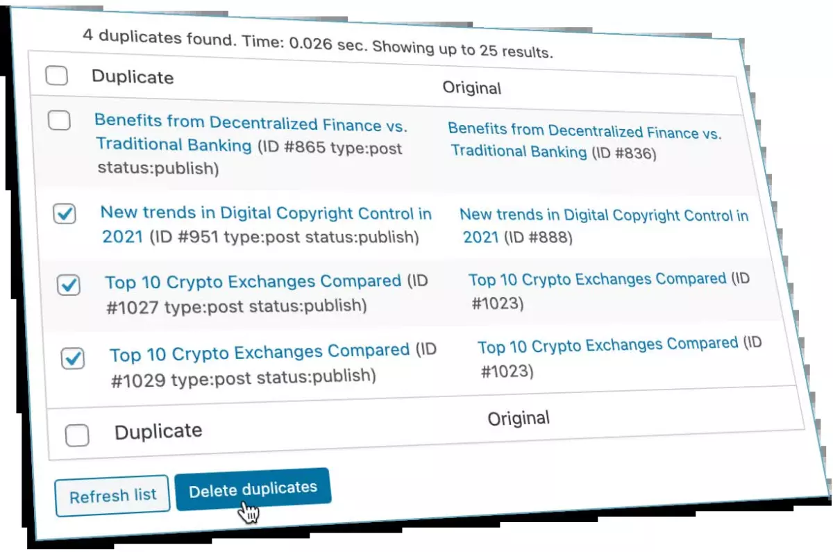 Delete Duplicate Posts Pro 4.8.3