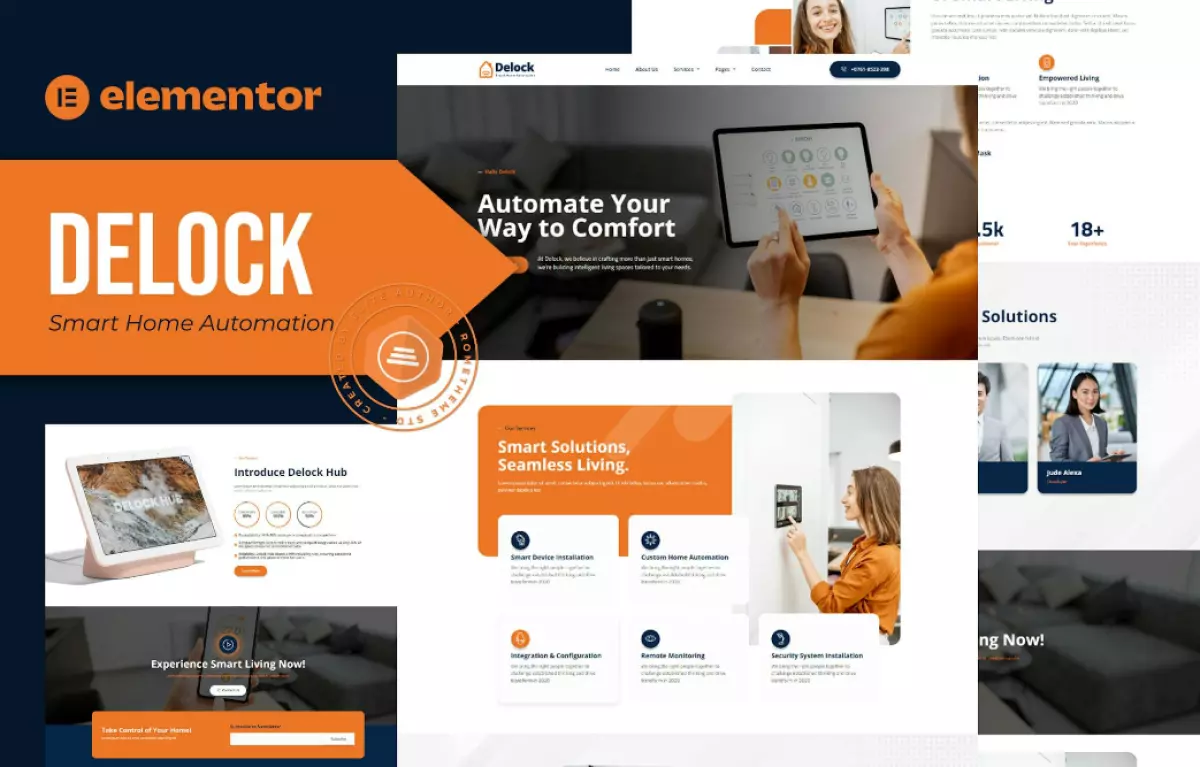 Delock - Smart Home Automation Elementor Template Kit