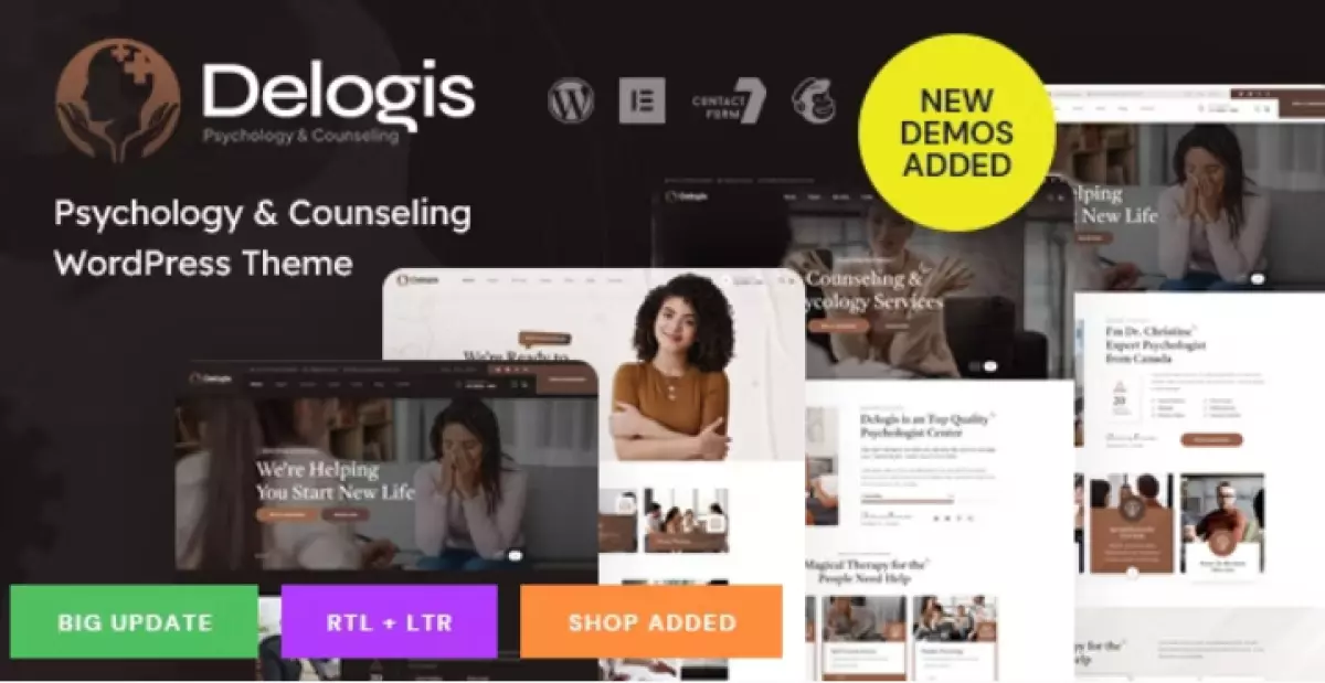 Delogis - Psychology &amp; Counseling WordPress Theme