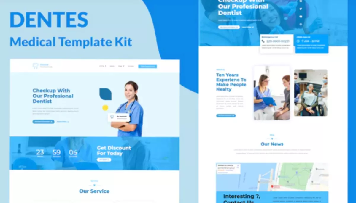 Dentes – Medical Elementor Template Kit