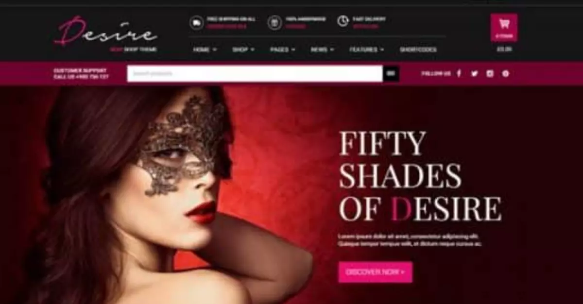 Desire Sexy Shop Premium WooCommerce Themes