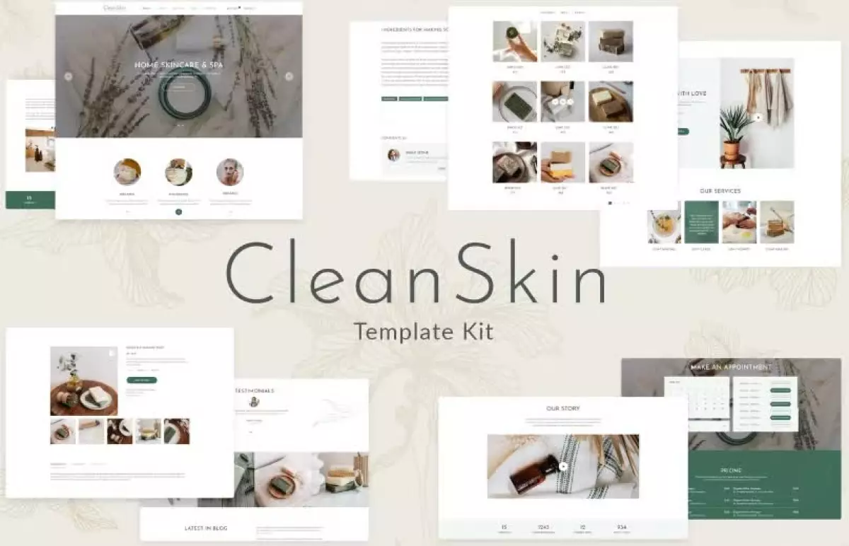 CleanSkin | Handmade Organic Soap & Natural Cosmetics Template