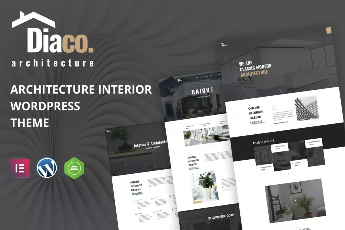 Diaco - Architecture & Interior Design Elementor WordPress Theme