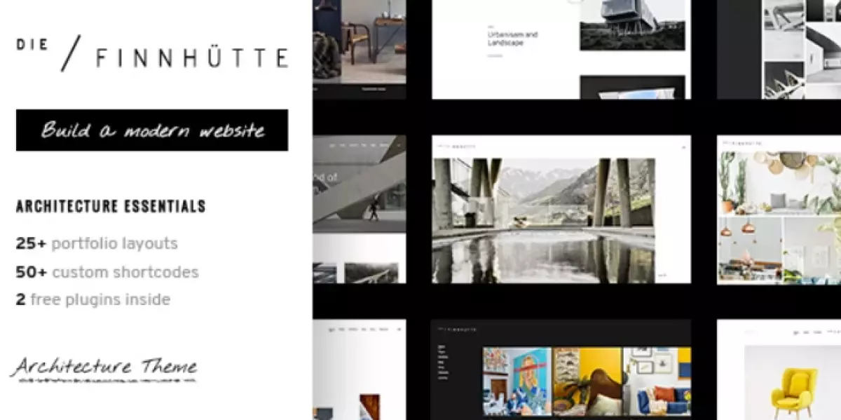 Die Finnhütte - Modern Architecture and Interior Design Theme