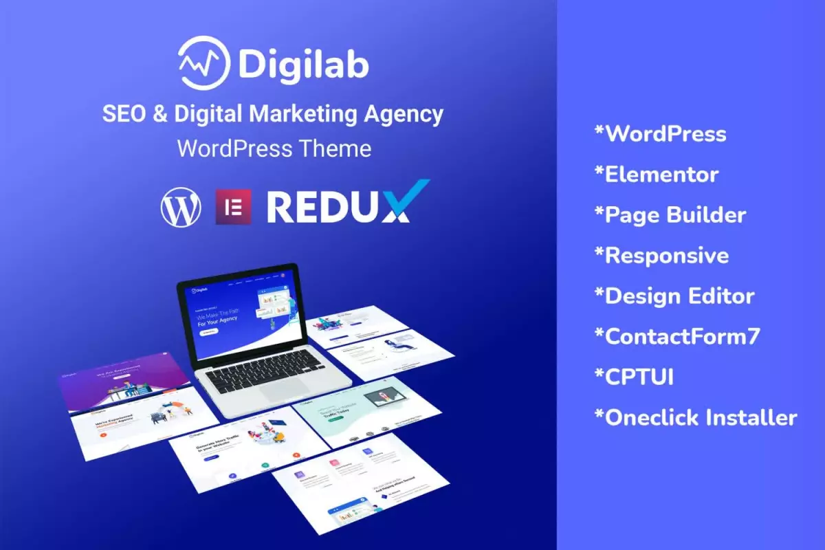 Digilab - Digital Marketing Agency WordPress Theme 1.0.0