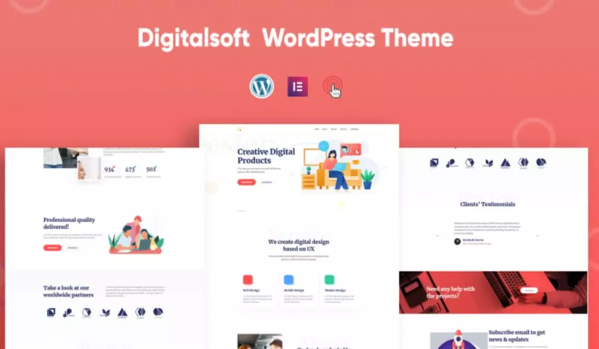 Digitalsoft &#8211; SaaS and Software Elementor WordPress Theme