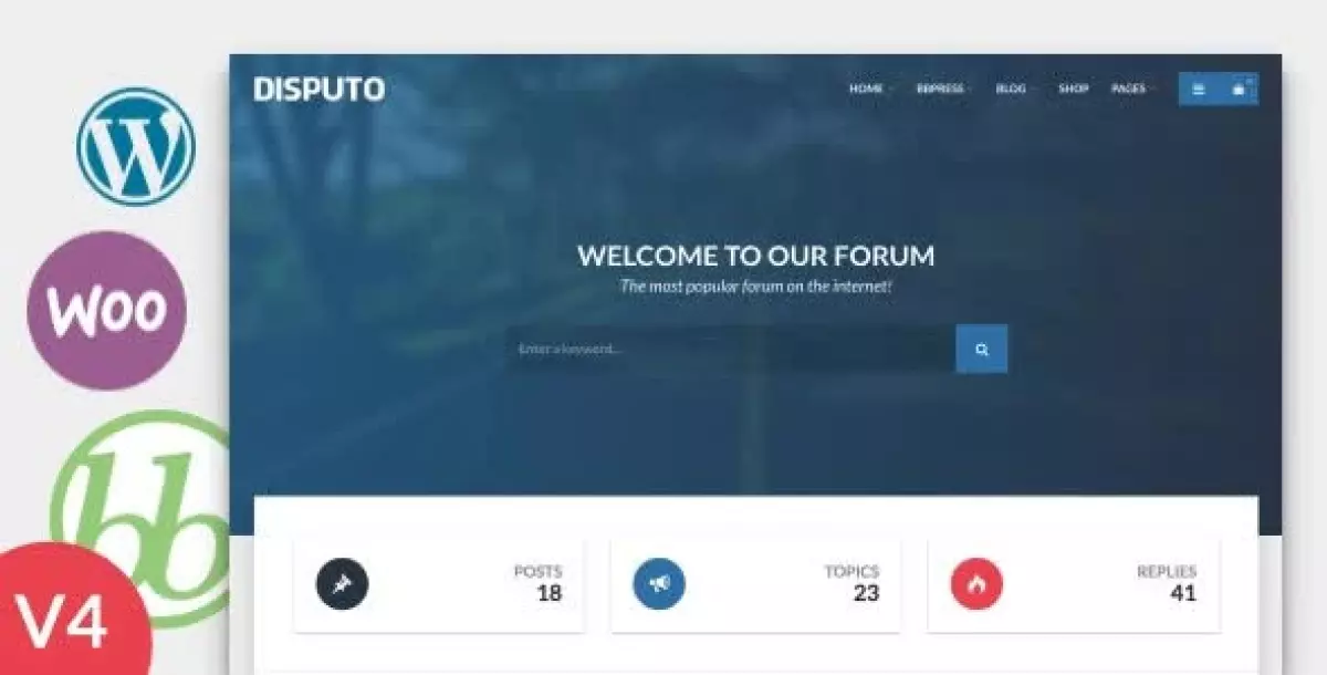 Disputo - WordPress bbPress Forum Theme 4.3