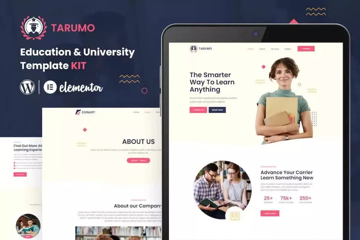 Tarumo - Education &amp; University Elementor Template