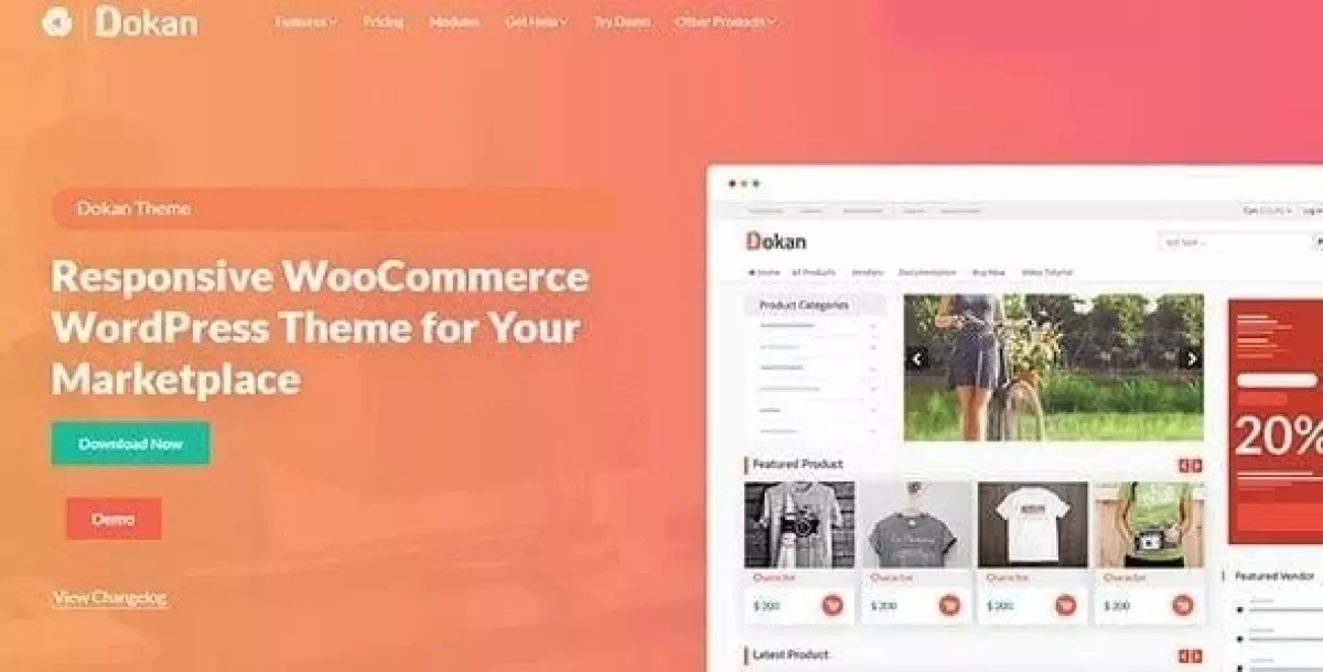 Dokan eCommerce Theme  2.3.7