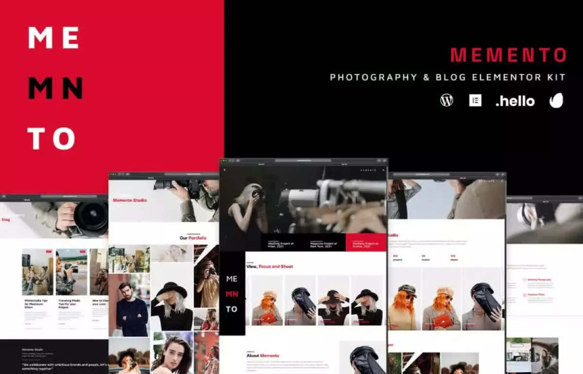 Memento - Photography & Blog Elementor Template