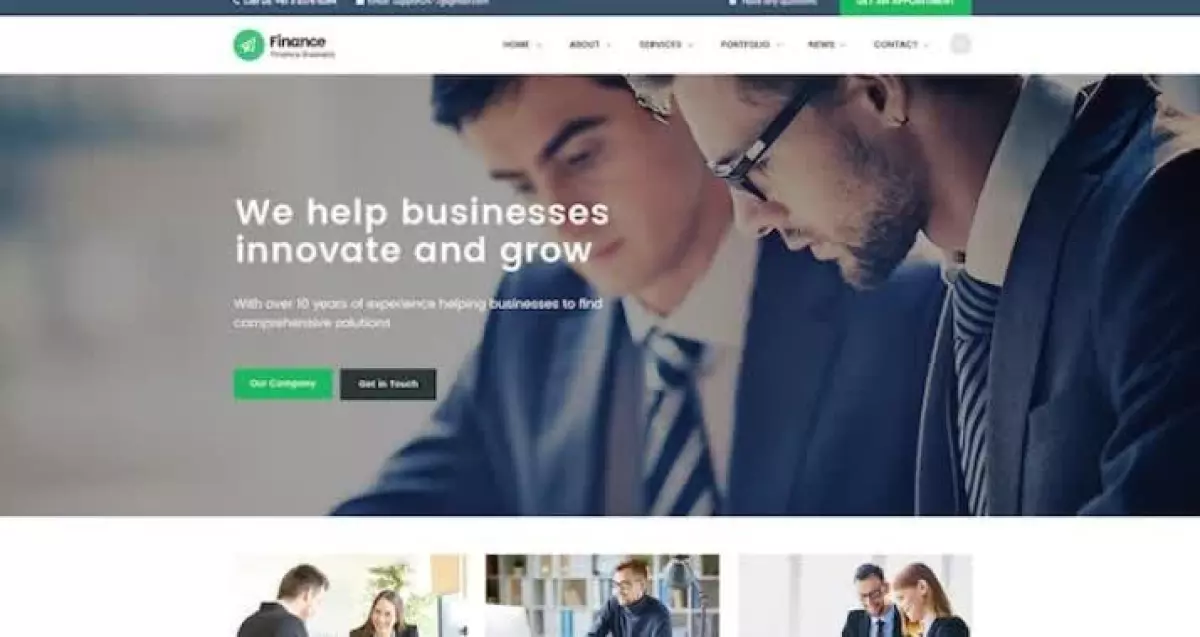 Finance  – Consulting, Accounting WordPress Theme