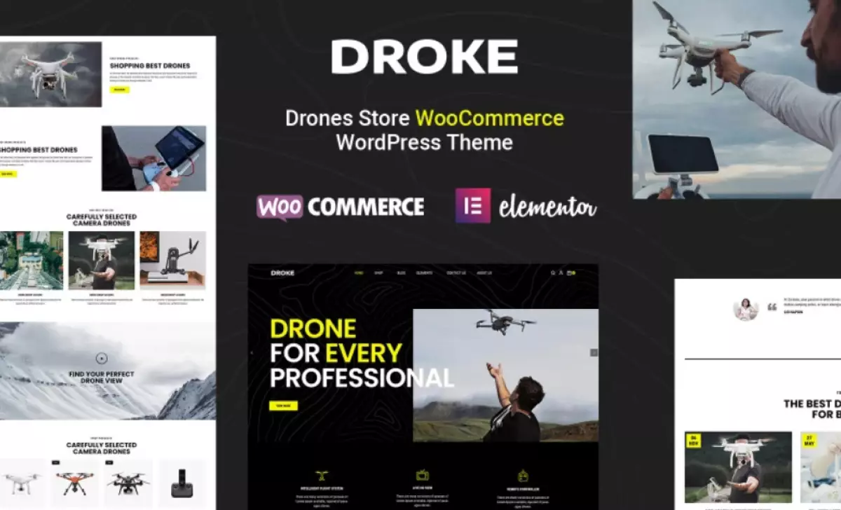 Droke Single Product, Drone and Camera WooCommerce Theme