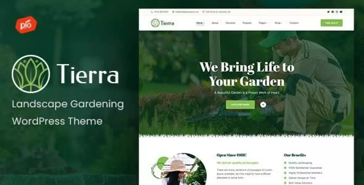 [WISH] Tierra - Landscape Gardening WordPress