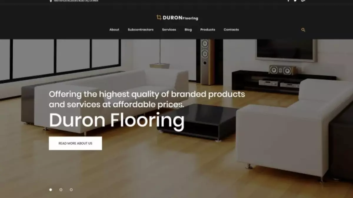 DuronFlooring - Interior &amp; Furniture and Flooring WordPress Theme