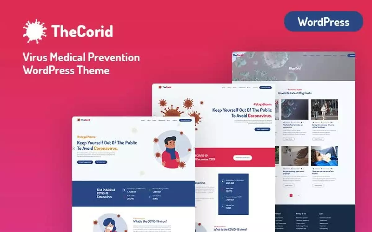 Thecorid - Corona Virus(Covid-19) Medical Prevention WordPress Theme