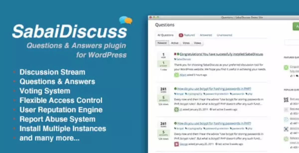 Sabai Discuss - Q&A forum plugin for WordPress