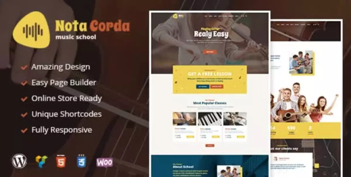 [WISH] NotaCorda - Music School and Musicians WordPress