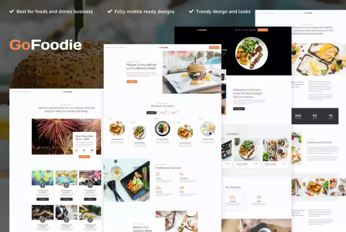 GoFoodie - Cafe & Restaurant Elementor Template