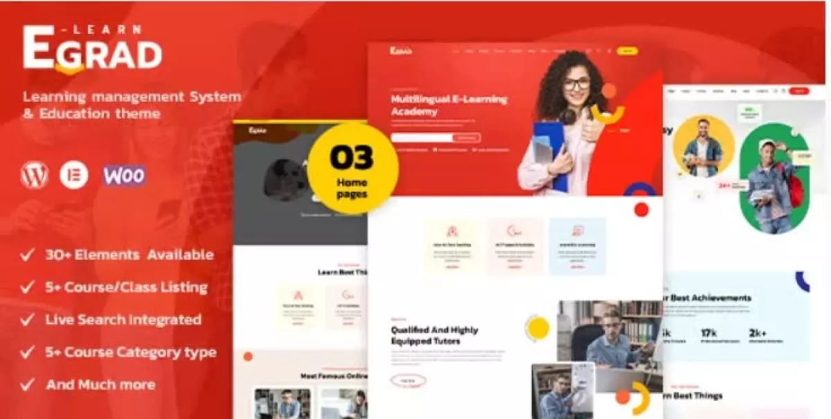 Egrad - LMS Education WordPress