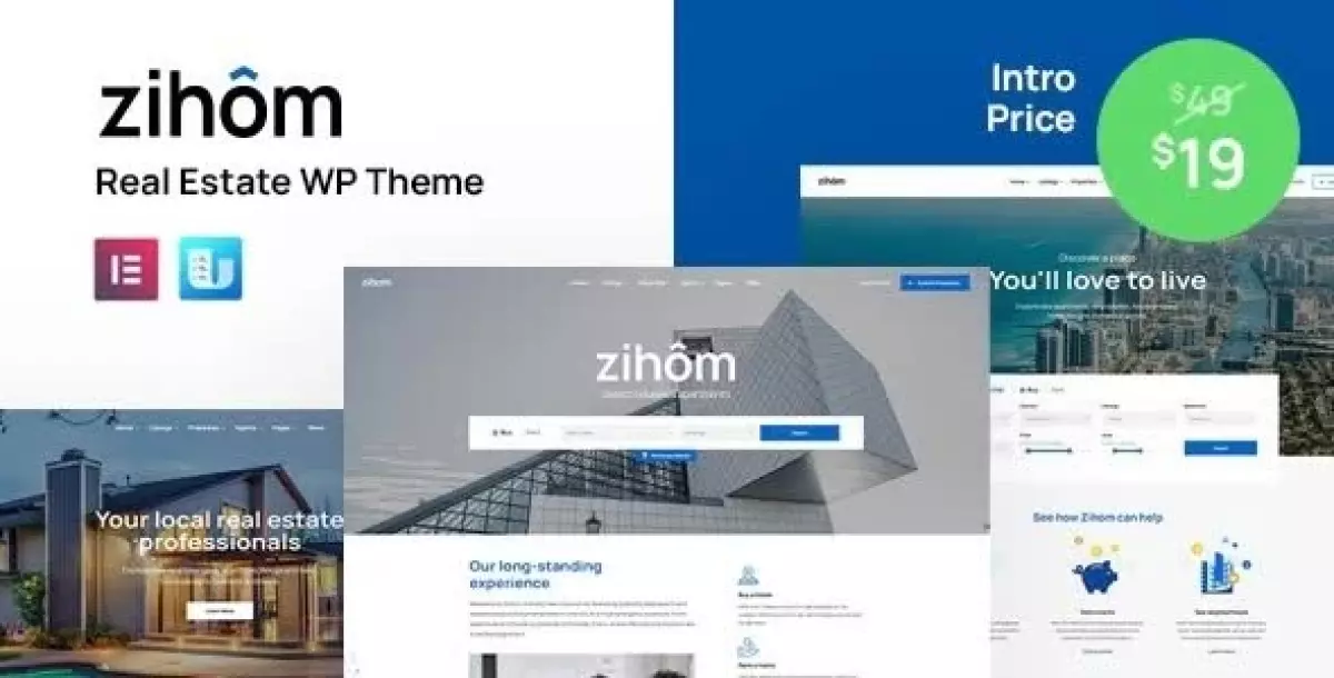 Zihom - Real Estate WordPress Theme