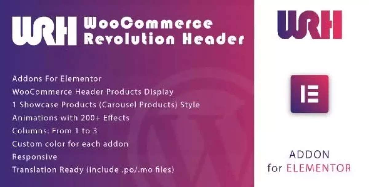 [WISH] WooCommerce Revolution Header for Elementor WordPress