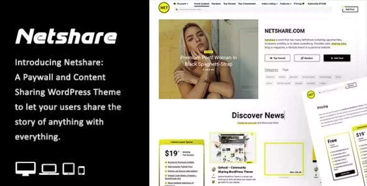 [WISH] Netshare - Paywall &amp; Content Sharing WordPress